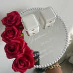 Plateau d'alliances - Roses rouges