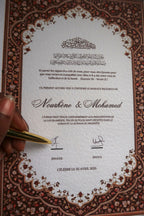 Certificat mariage papier - Amour