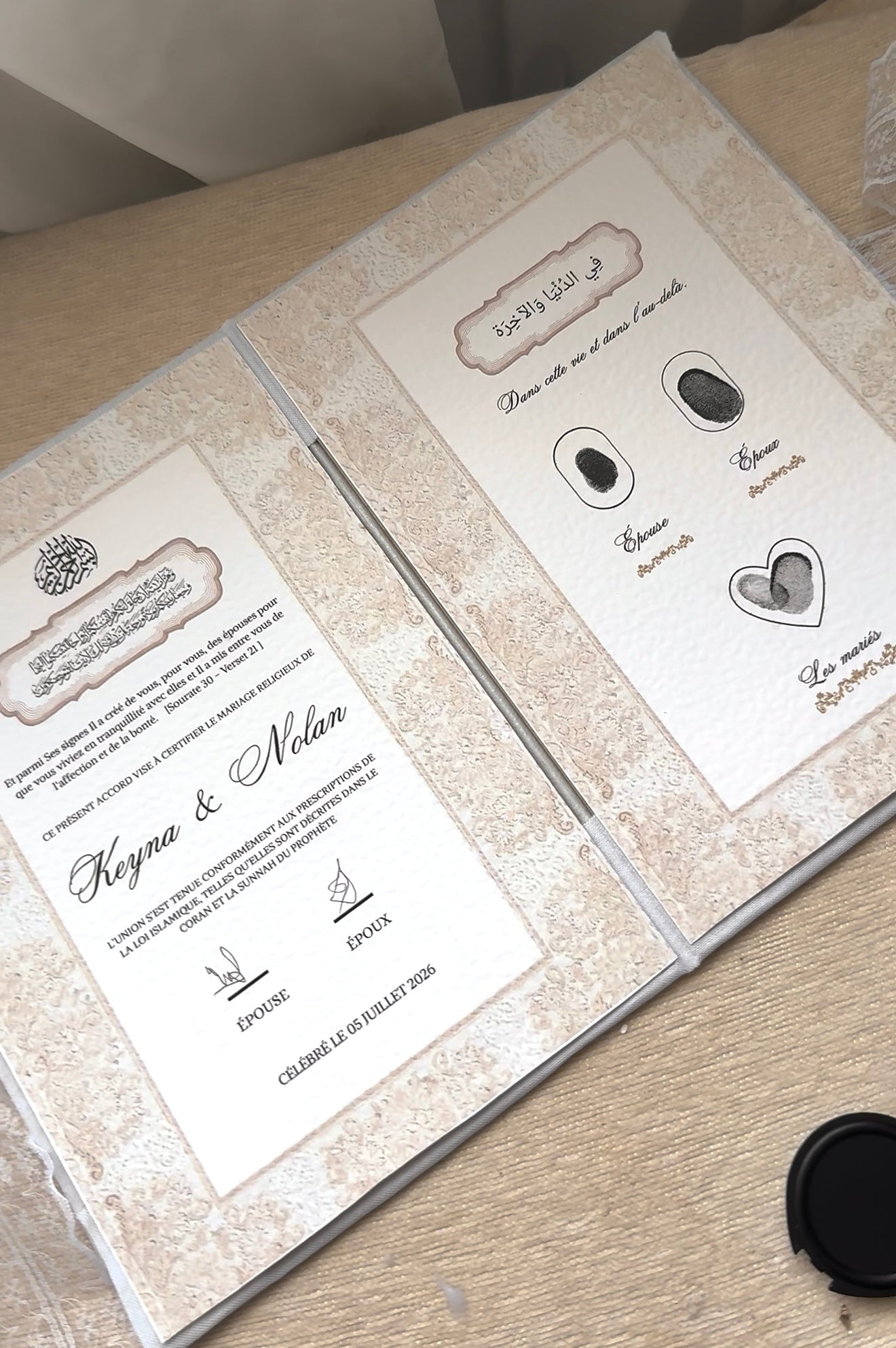 Livret de mariage religieux