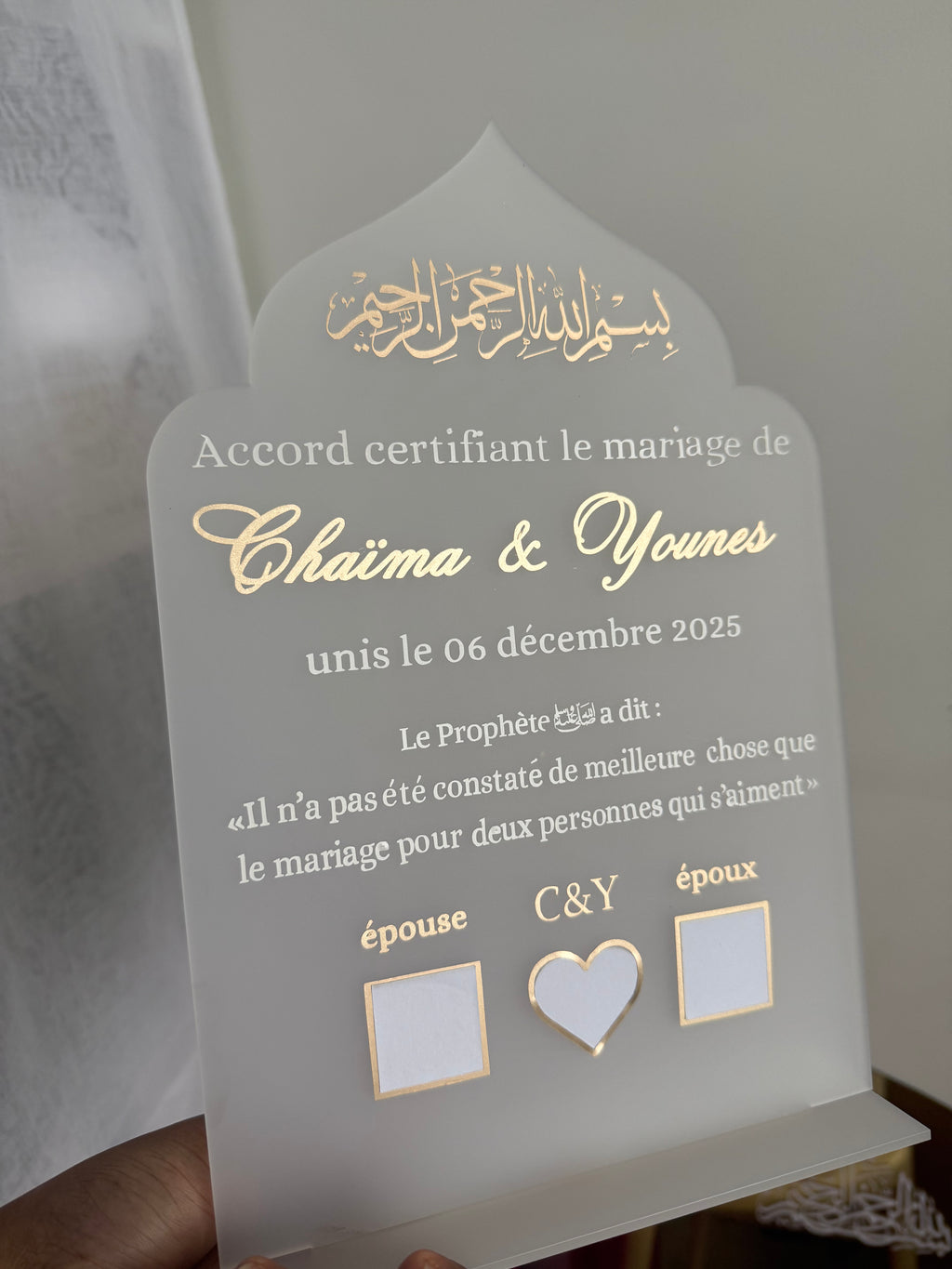Certificat empreintes - Givré