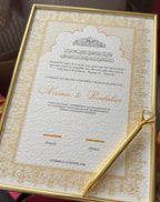 Certificat mariage - cadre papier