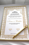 Certificat mariage - cadre papier
