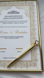 Certificat mariage - cadre papier